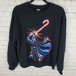 STAR WARS | Darth Vader Christmas candy cane light saber crewneck sweatshirt